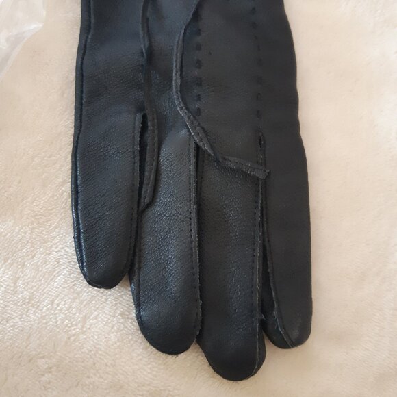 Pario Women's Vintage Genuine Leather Gloves with Lining Size8 - Picture 9 of 13